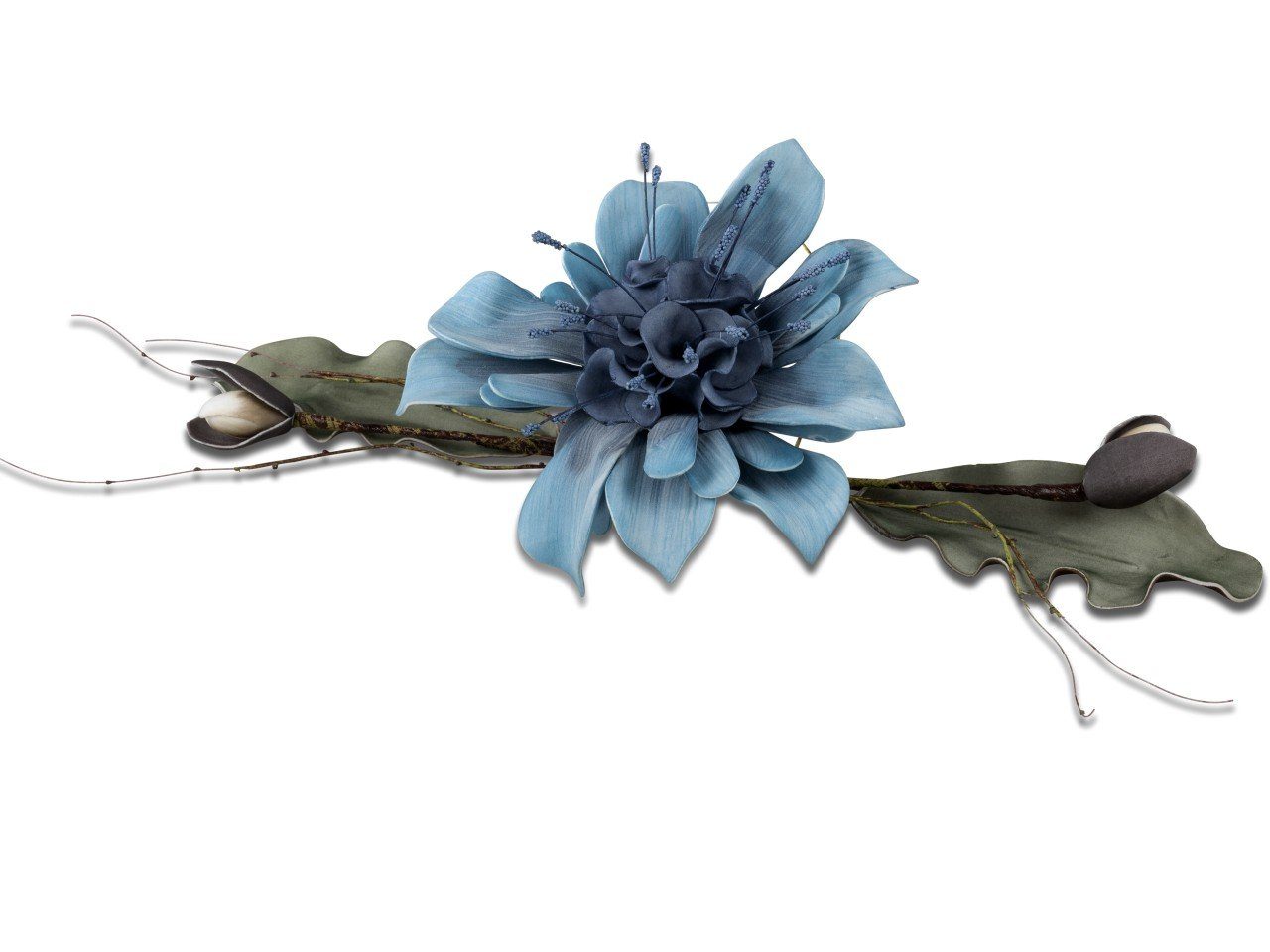 Kunstblume Foam Flower, Kunststoff L:44cm formano, Höhe cm, B:23cm 15 Blau H:15cm