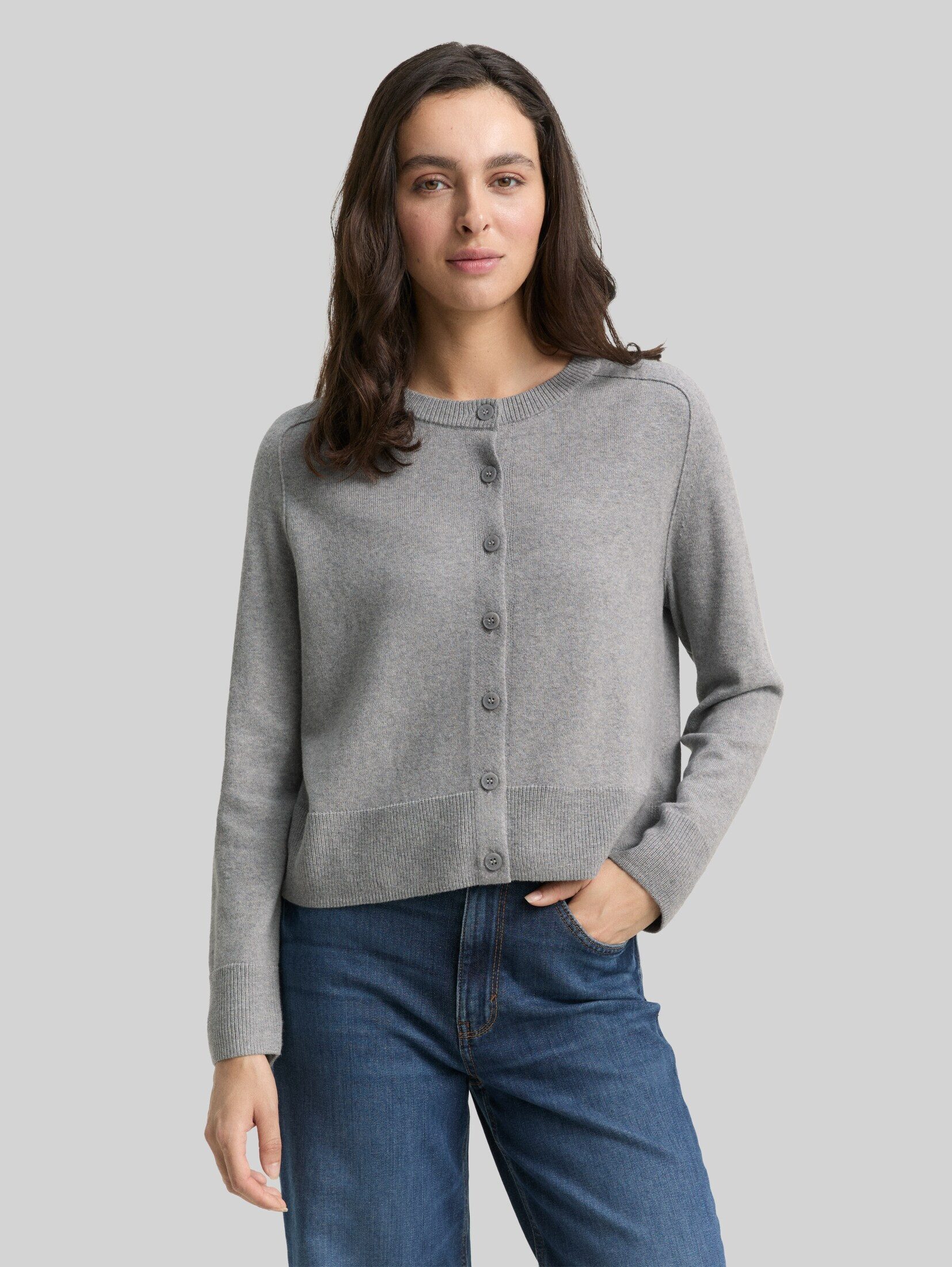 TOM TAILOR Cardigan Pullover & Strickjacken Cardigan mit Kaschmir-Anteil