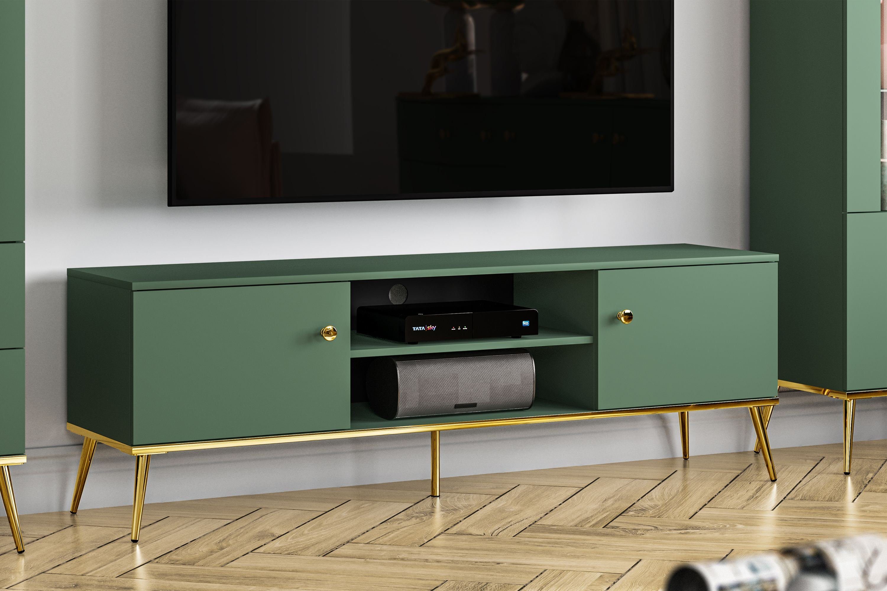 KONSIMO® Lowboard ARICIA TV-Schrank, hergestellt in der EU, viel Stauraum, günstig online kaufen