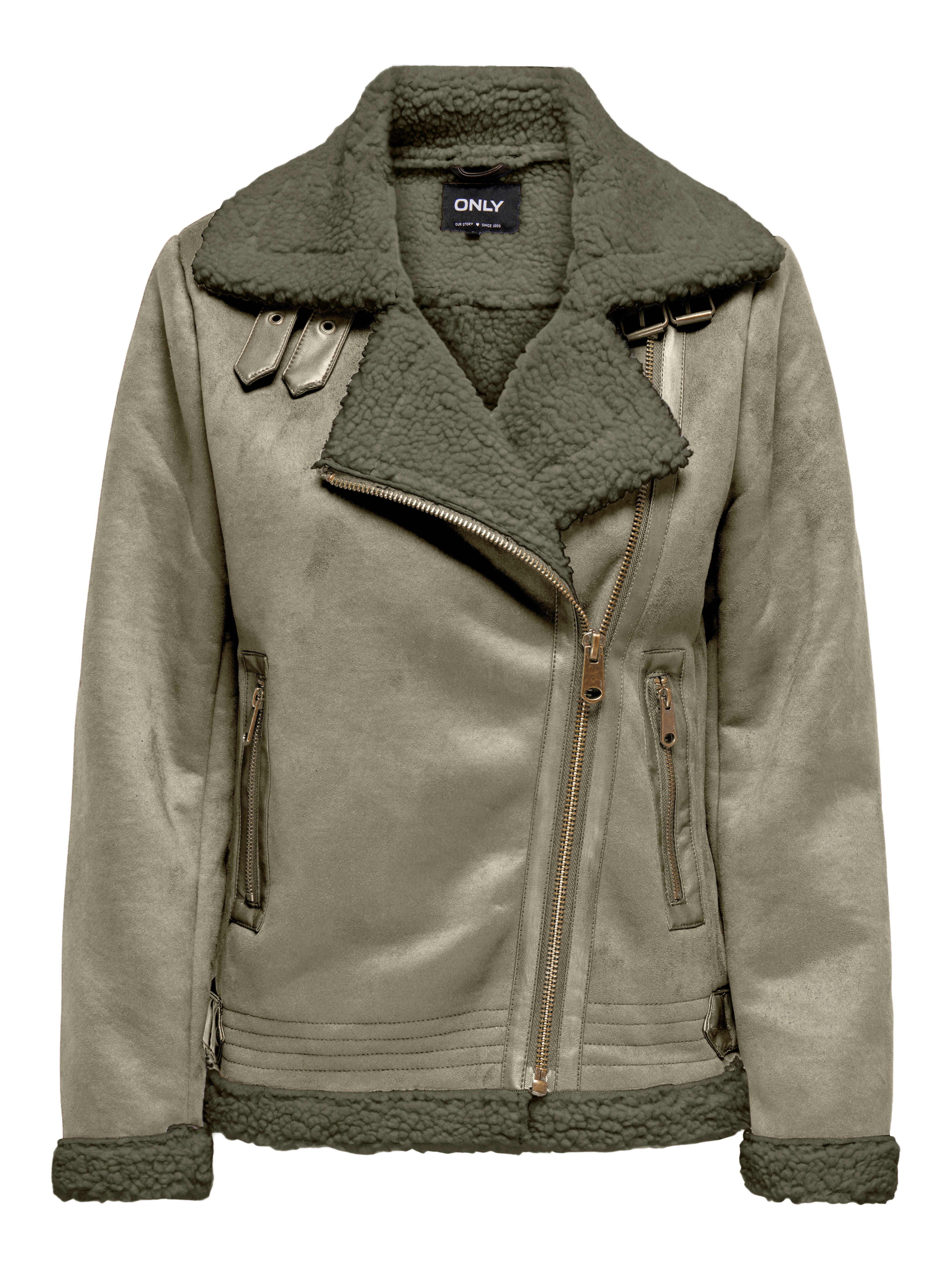 ONLY Lederimitatjacke ONLNEWDIANA AVIATOR JACKET CC OTW – Bild 3 von 4