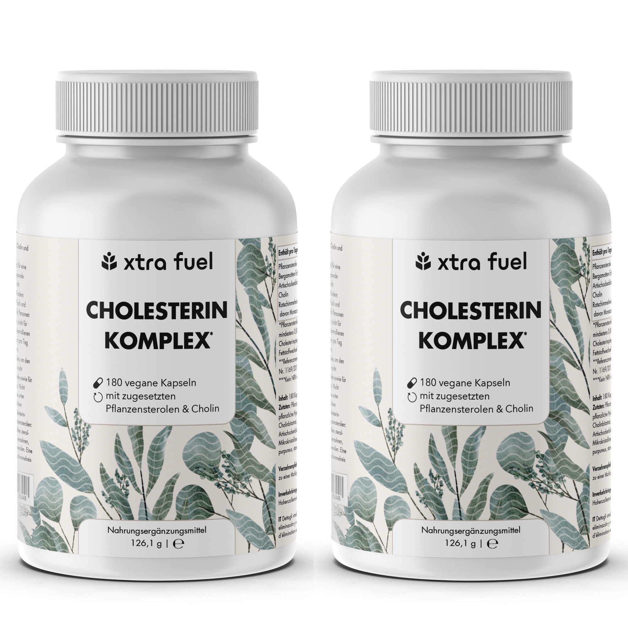 XTRA FUEL Cholesterin Komplex* - mit Pflanzensterolen, Bergamotte, Artischocke Kapsel, 252.2 g