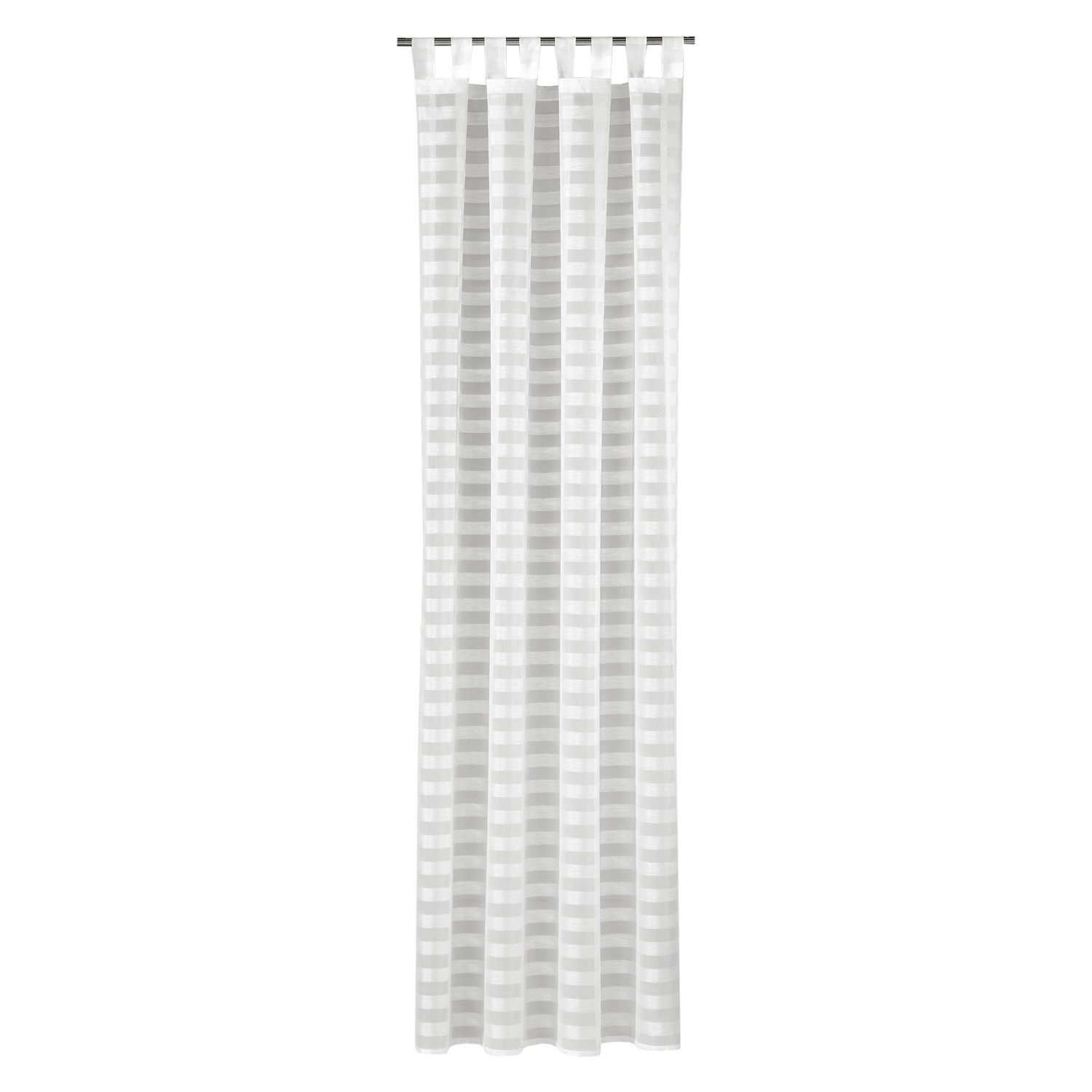 Gerster Vorhang SARY Schlaufenschal, gestreift halbtransparent 140/235cm, gestreift