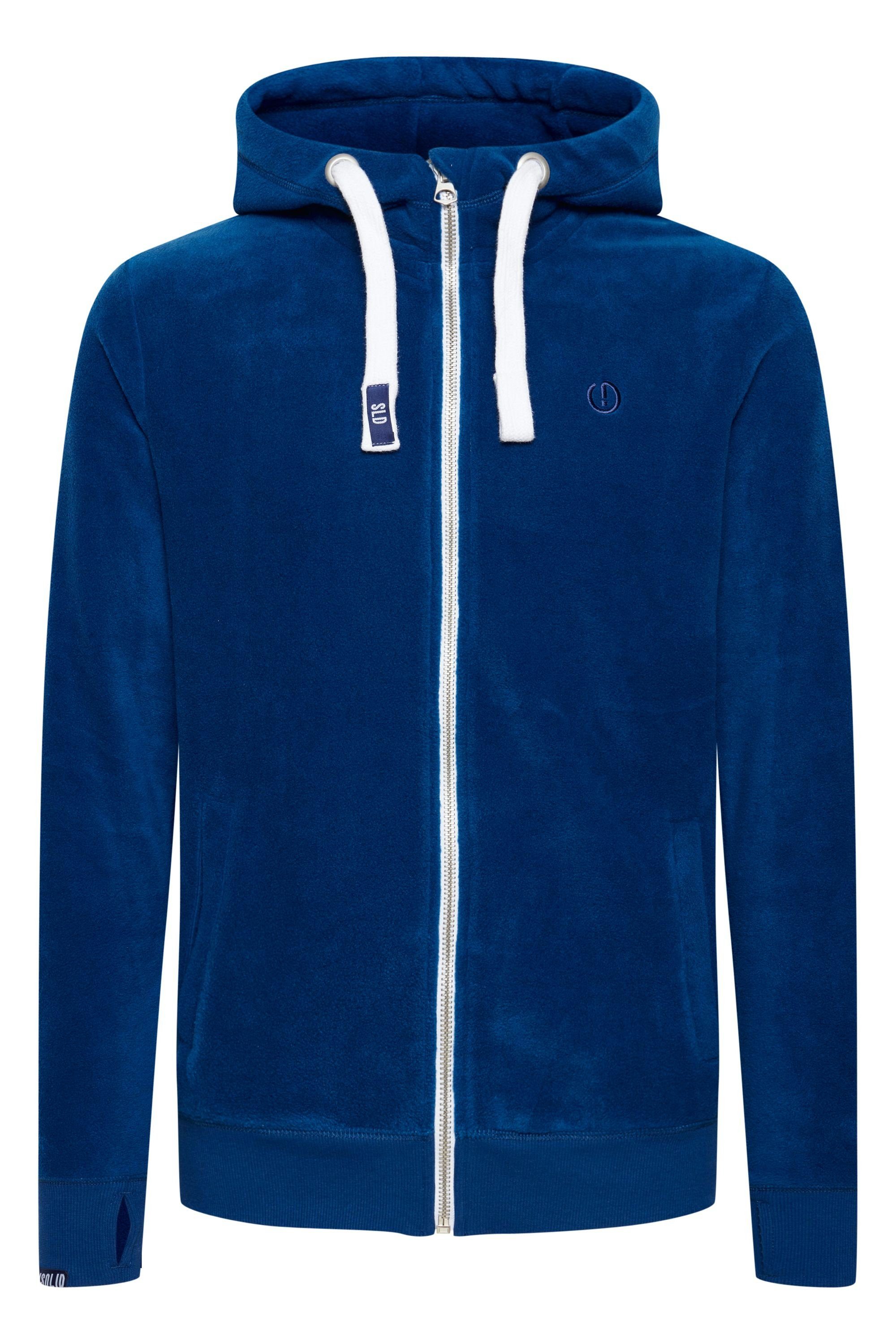 Sweatshirtjacke Kragen SDLoki Blue Faded hochabschließendem (1542) !Solid mit Fleecejacke