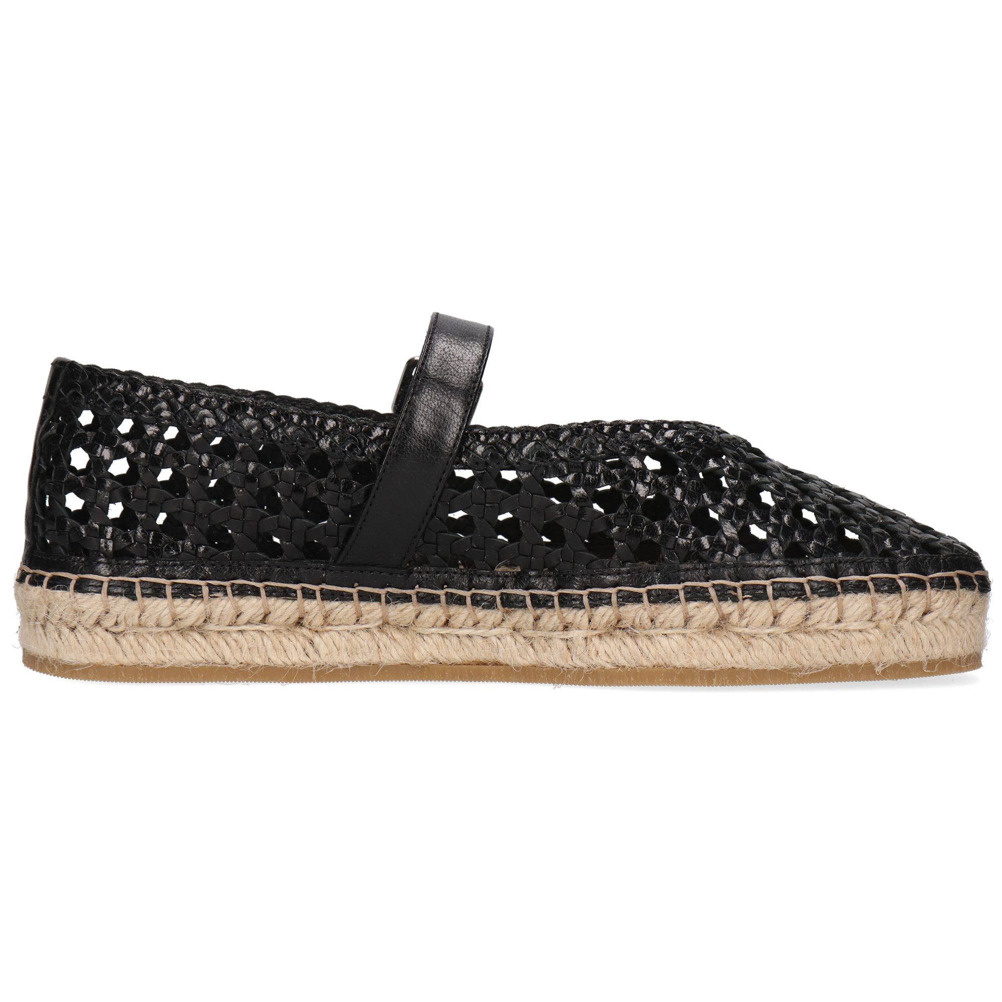Melvin & Hamilton Anya 1 Leder-Geflochtene Schuhe für Damen Ballerina Flache Absätze, Echtes Leder, Von Hand geflochten