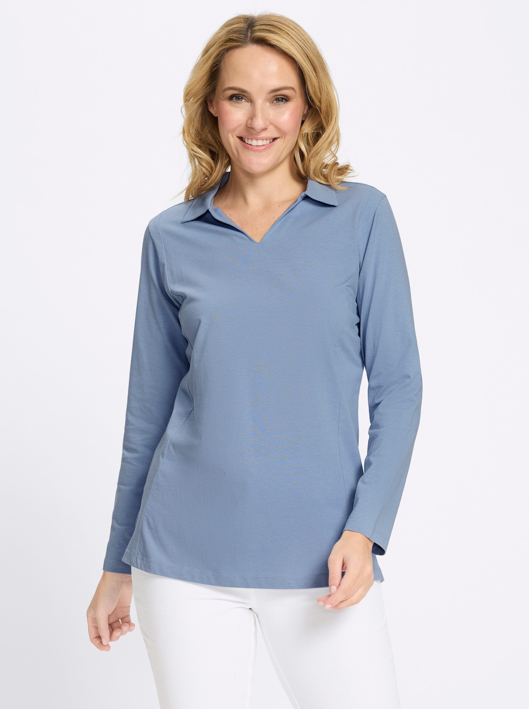 Sieh an! T-Shirt Poloshirt Langarm – Bild 2 von 5