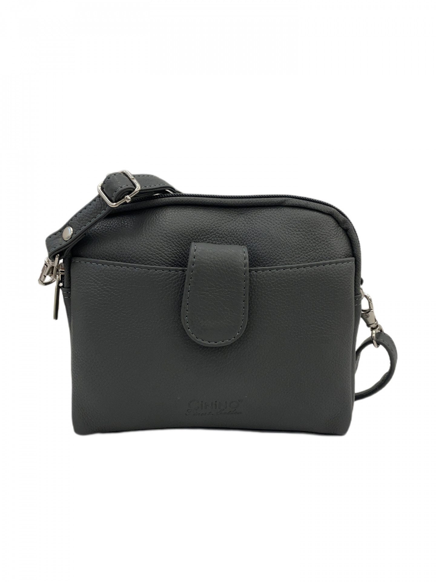 Cinino Handtasche C7020, Umhängetasche Ledertasche mit abnehmbaren Riemen