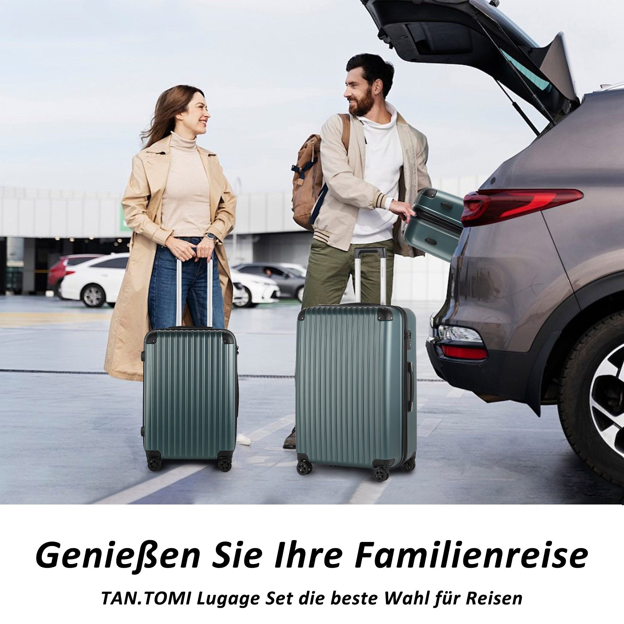TAN.TOMI Kofferset 3-Tlg Handgepäck Kofferset Reisekoffer günstig online kaufen