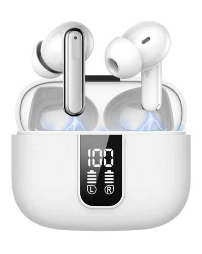 VSIUO In Ear Наушники Bluetooth 5.3 Kabellos, Active Noise Cancelling(ANC) Bluetooth-Kopfhörer (Freisprechfunktion, Transparenzmodus, Voice Assistant, Rauschunterdrückung, Siri, Bluetooth, Wasserdicht Ohrhörer, Rauschunterdrückung, True Wireless Earbuds)