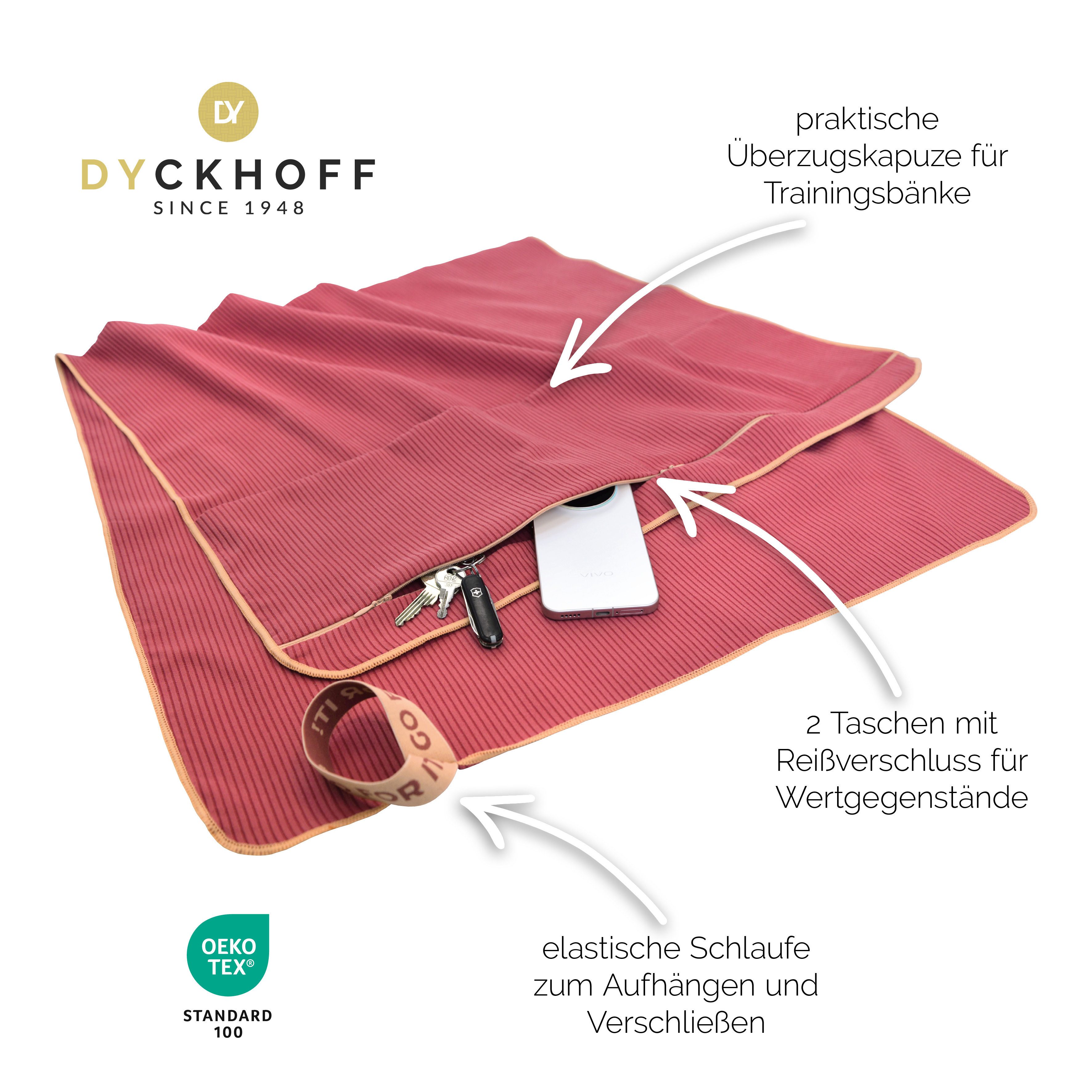 Dyckhoff Handtuch Mikrofaser Sporttuch Struktur, Microfaser (1-St), Mit Überstülpkapuze, Schnelltrocknend, Leicht, Reißverschlusstasche – Bild 3 von 5
