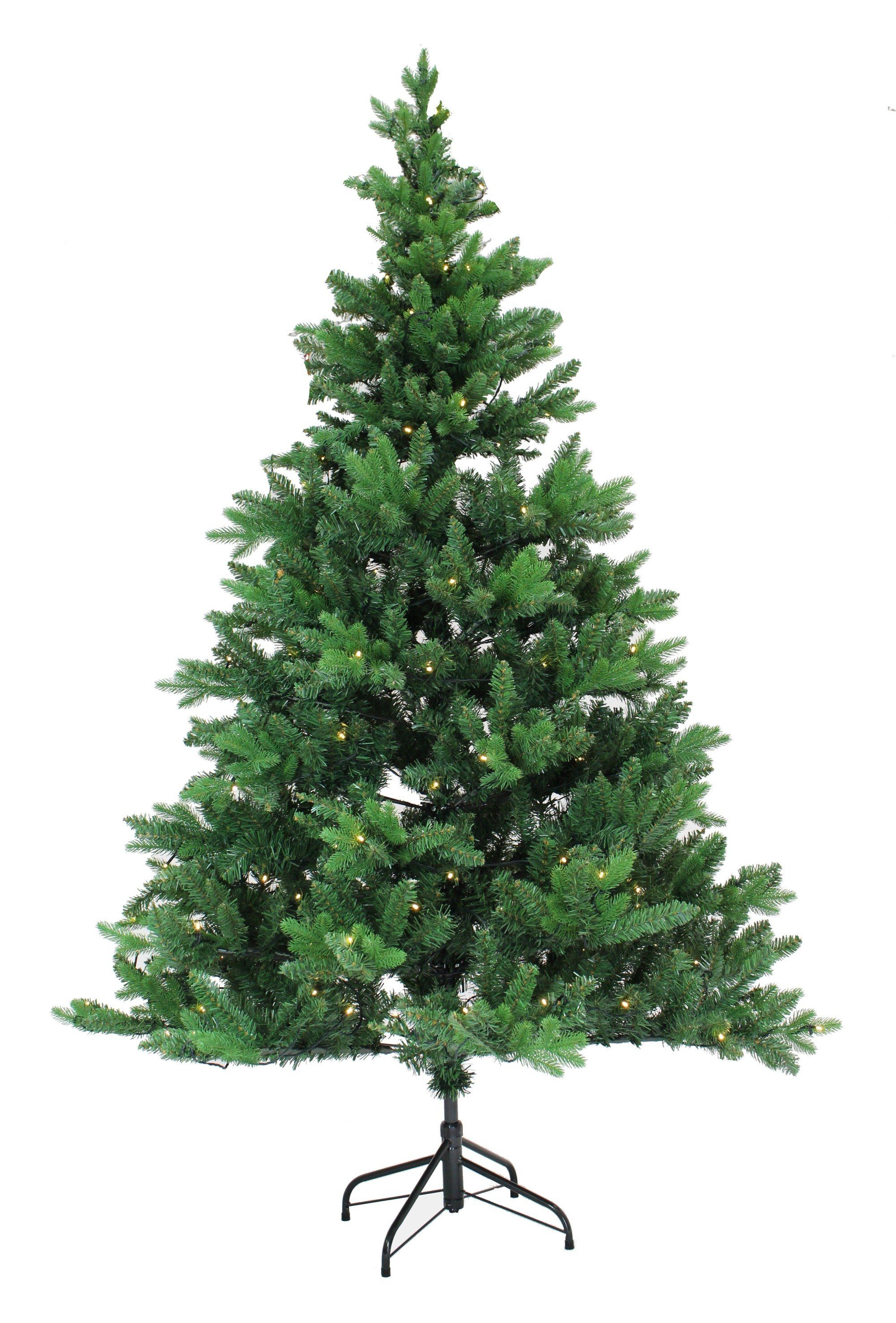 Dekoleidenschaft Künstlicher Weihnachtsbaum mit LED Lichterkette, 200