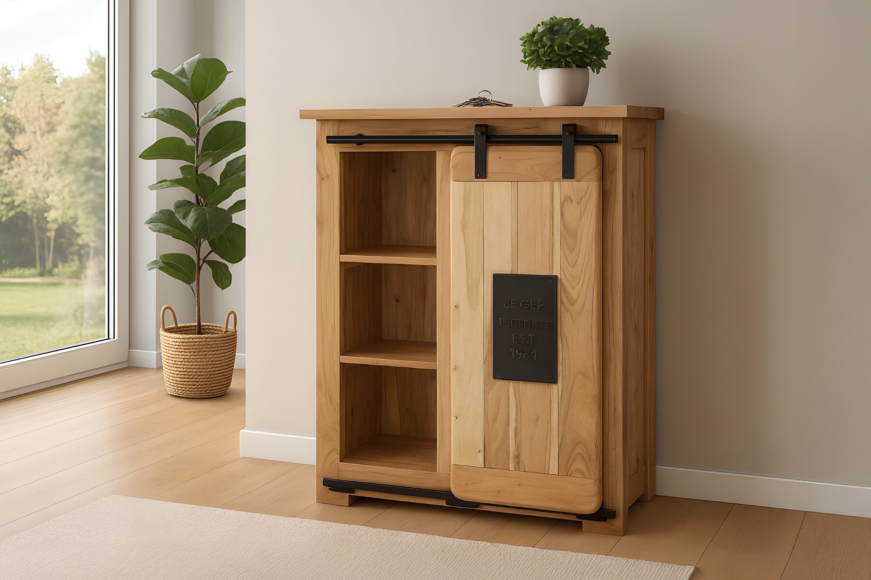 SAM® Sideboard Gia, massives Akazienholz, mit günstig online kaufen