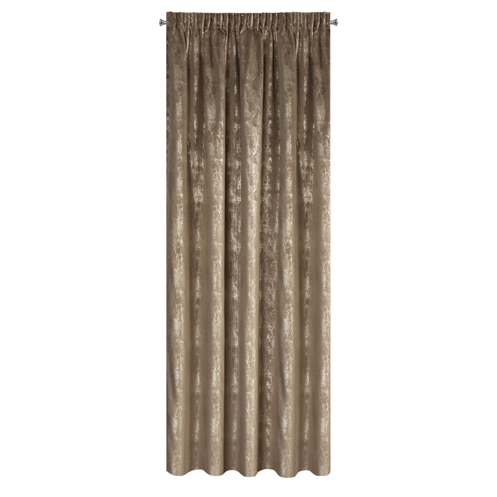 Eurofirany Vorhang Glamour Vorhänge zum Wohnzimmer Kräuselband Tunnelzug (1 St), Kräuselband, blickdicht, Polyester