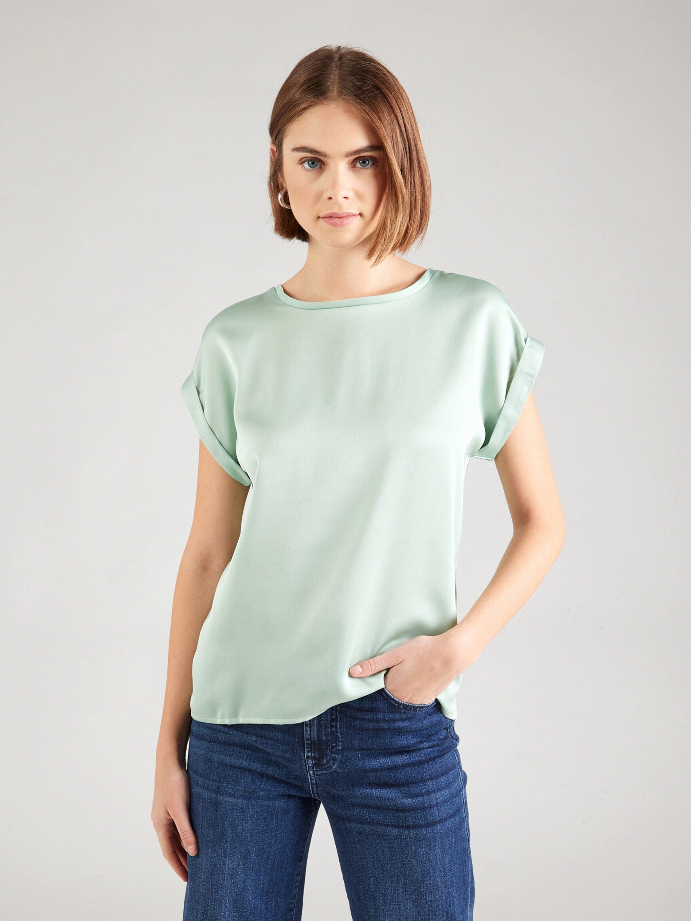 Vila T-Shirt Satin Blusen Kurzarm Basic günstig online kaufen
