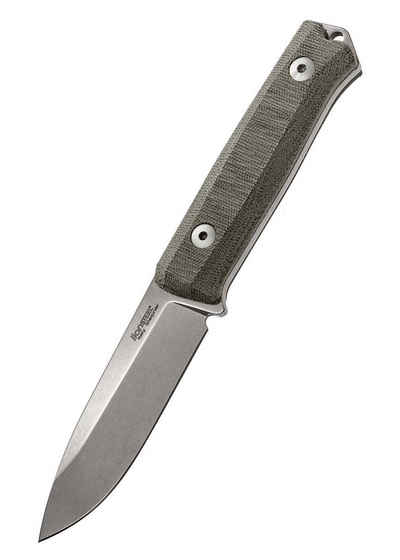 LionSteel Survival Knife Lionsteel B40 green Micarta feststehendes Messer mit Lederscheide