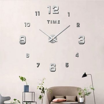 Dedom Wanduhr Große dekorative 3D-Wanduhr,DIY-Wanduhr,Große Digitaluhr,100 cm-120 cm (Geeignet für Zuhause Wohnzimmer, Schlafzimmer Wanddekoration)