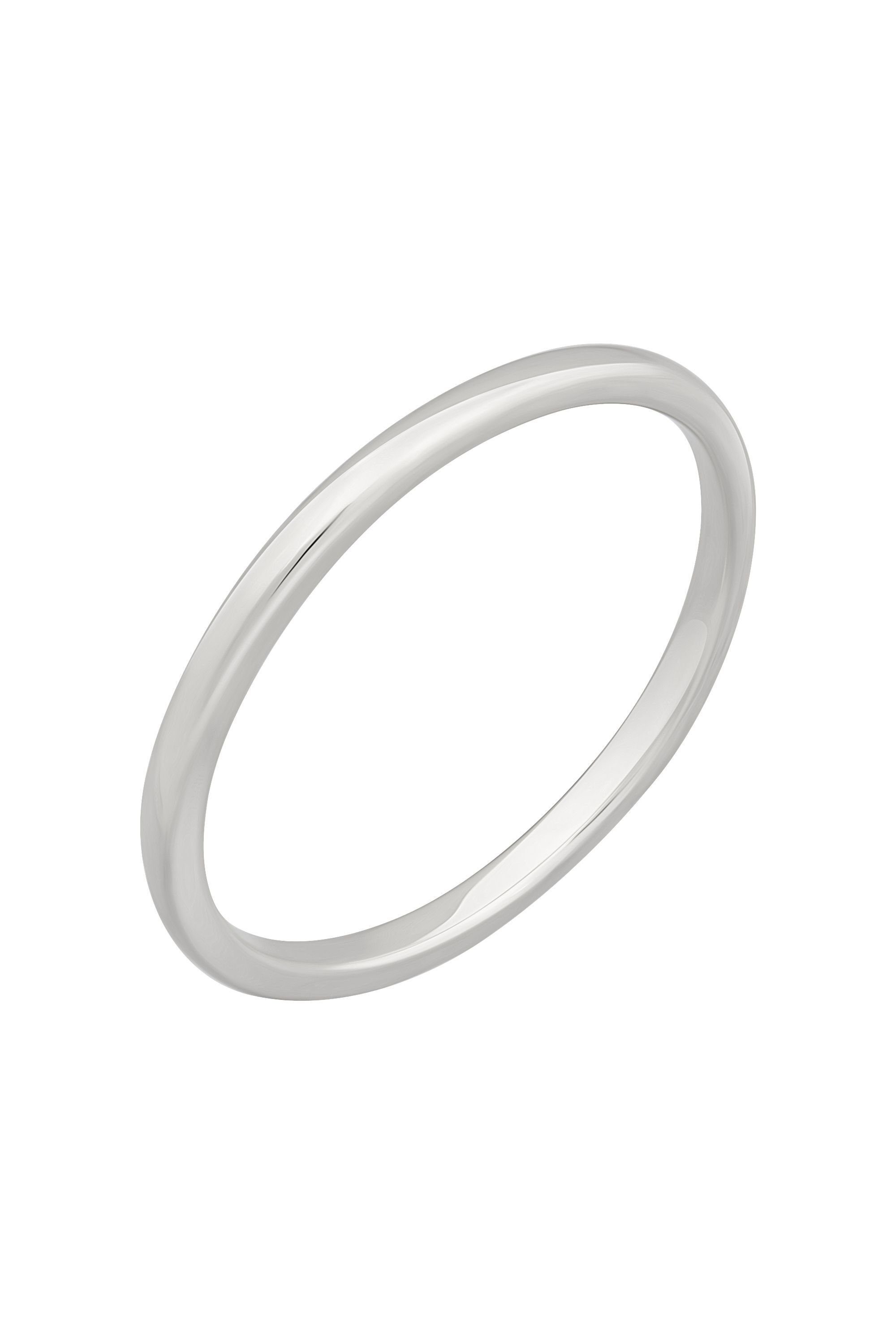 CAÏ Fingerring 925 Sterling Silber rhodiniert Basic Stacking