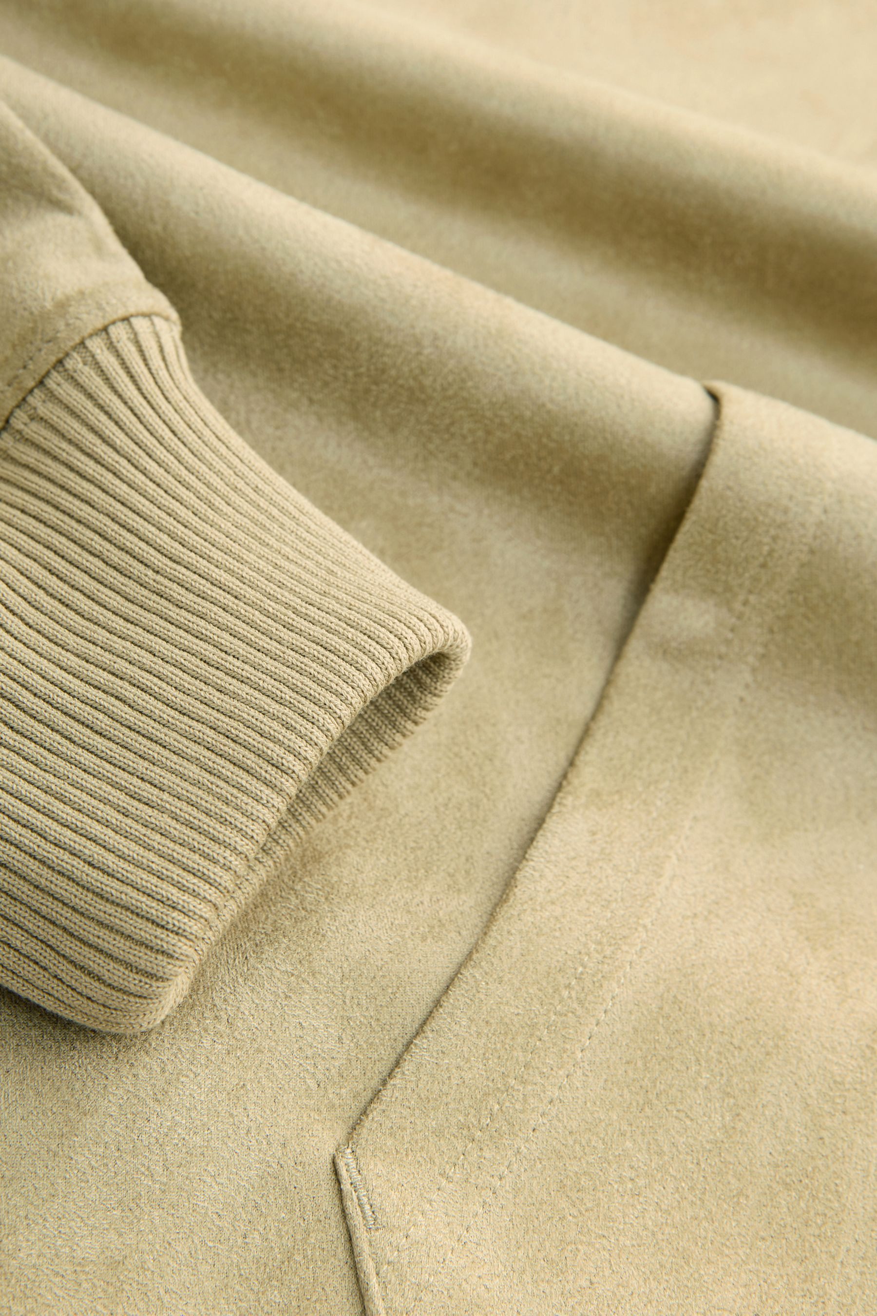 Next Kapuzenpullover Weiches Hoodie aus Veloursleder mit Kordelzug (1-tlg)