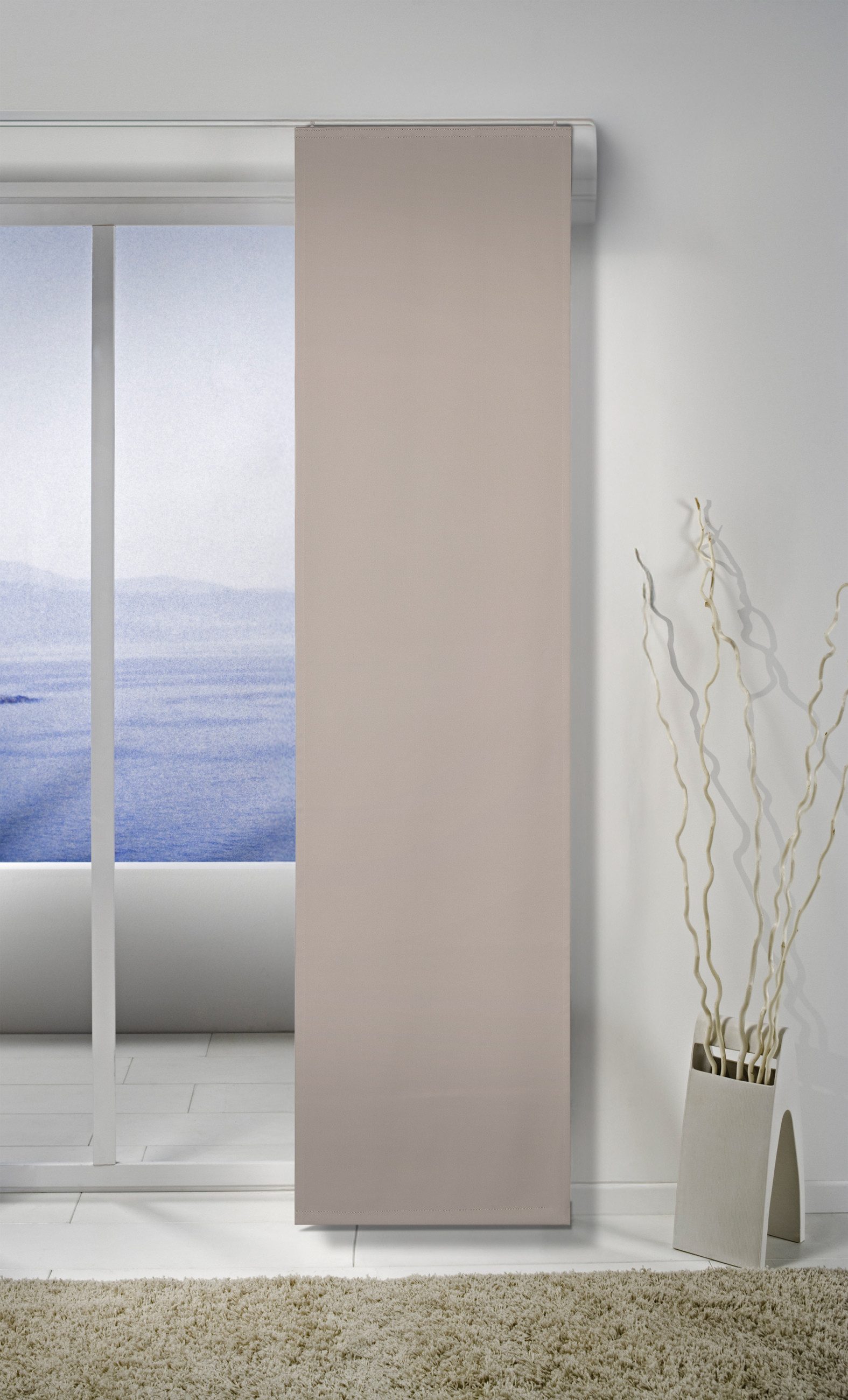 ELBERSDRUCKE Schiebegardine blickdichter Schiebevorhang Midnight grau 245x6 günstig online kaufen