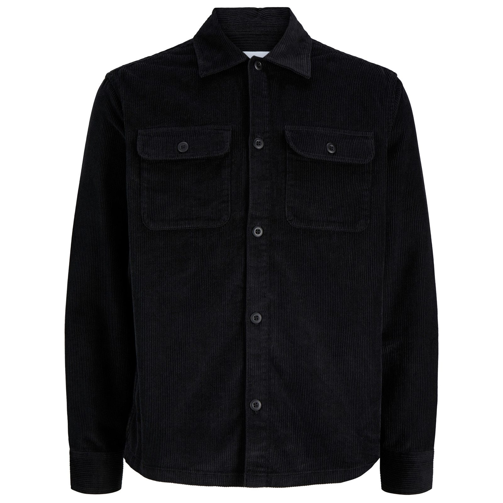 Jack & Jones Hemdjacke Jack&Jones XXL Cord-Hemdjacke JJEREGENT schwarz