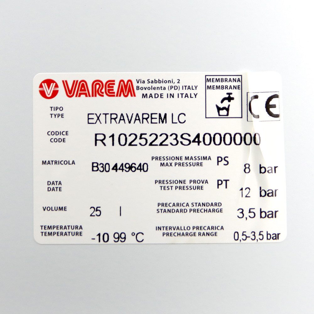 Varem Heizkörper Multifunktions Ausdehnungsgefäß 25L 3/4" günstig online kaufen