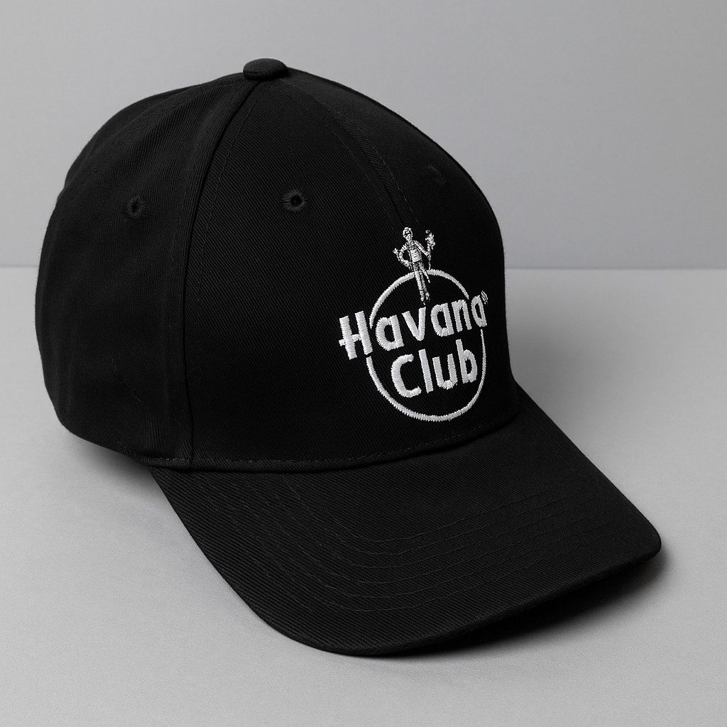 Havana Club Baseball Cap Havana Club Kappe – Schwarz, Offizielle Havana Club Cap (1-St)