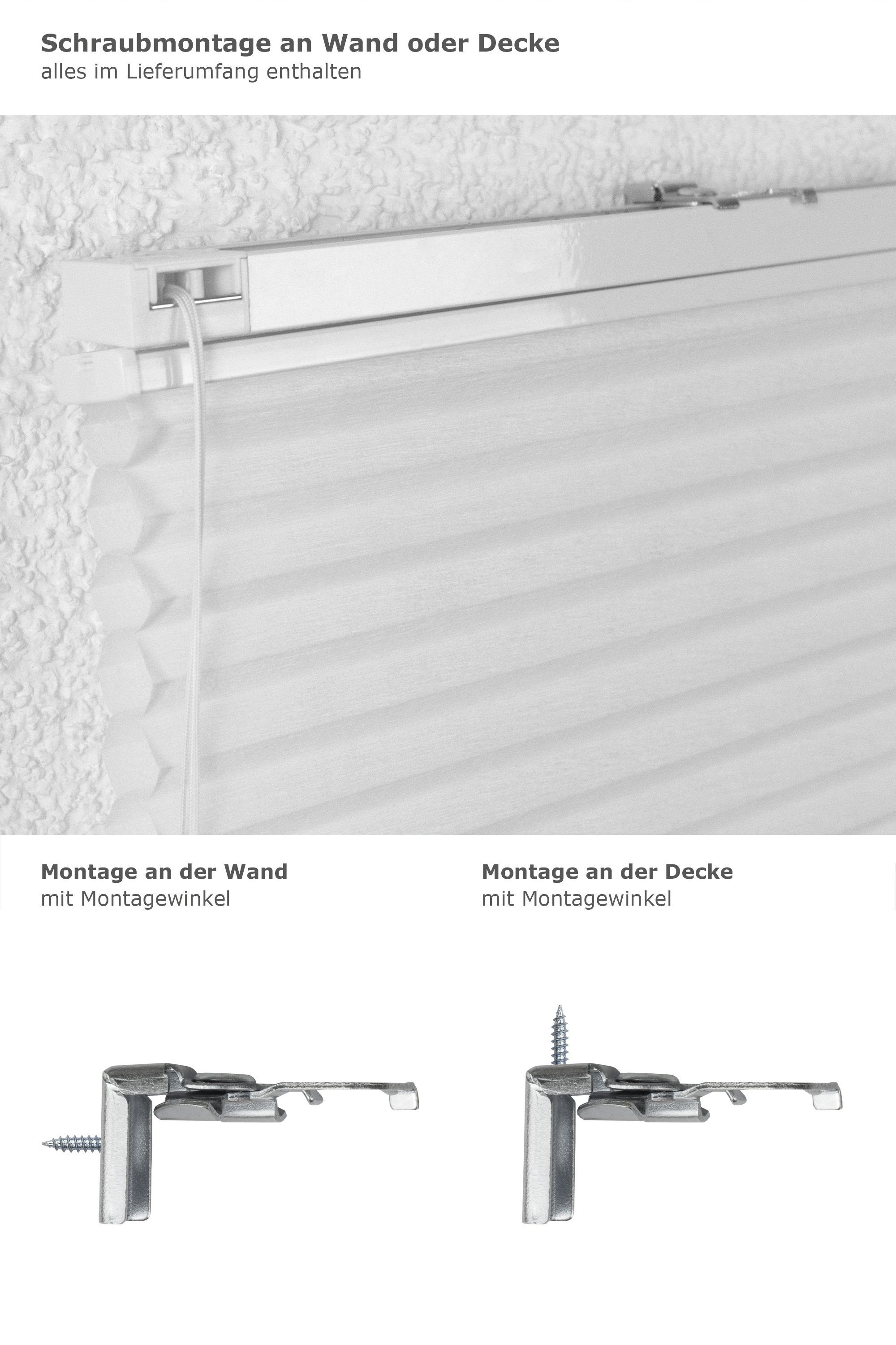 LYSEL® Plissee waben up&down, blickdicht, HxB 130x40cm