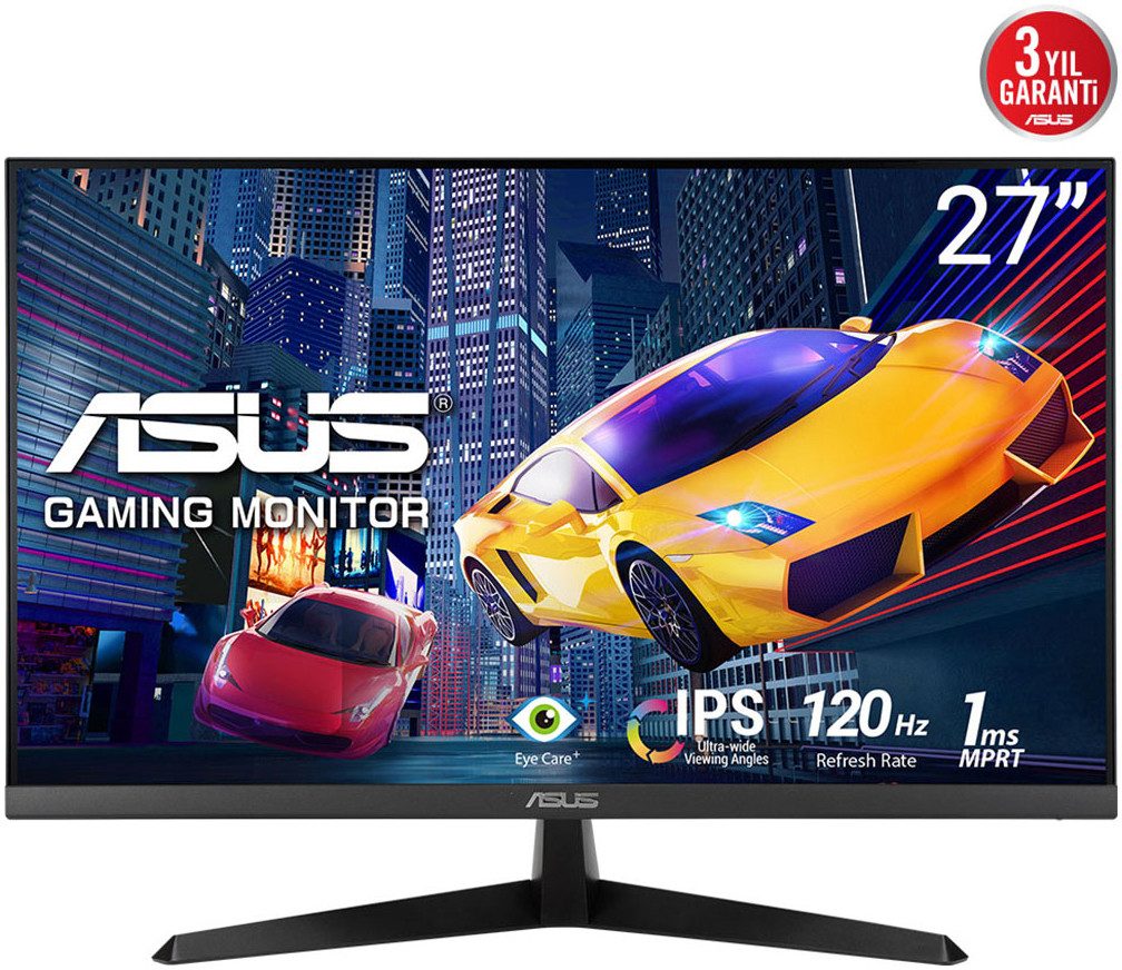 Asus VY279HGR LED-Monitor (69 cm/27 ", 1920 x 1080 px, Full HD, 1 ms Reaktionszeit, 120 Hz, IPS)