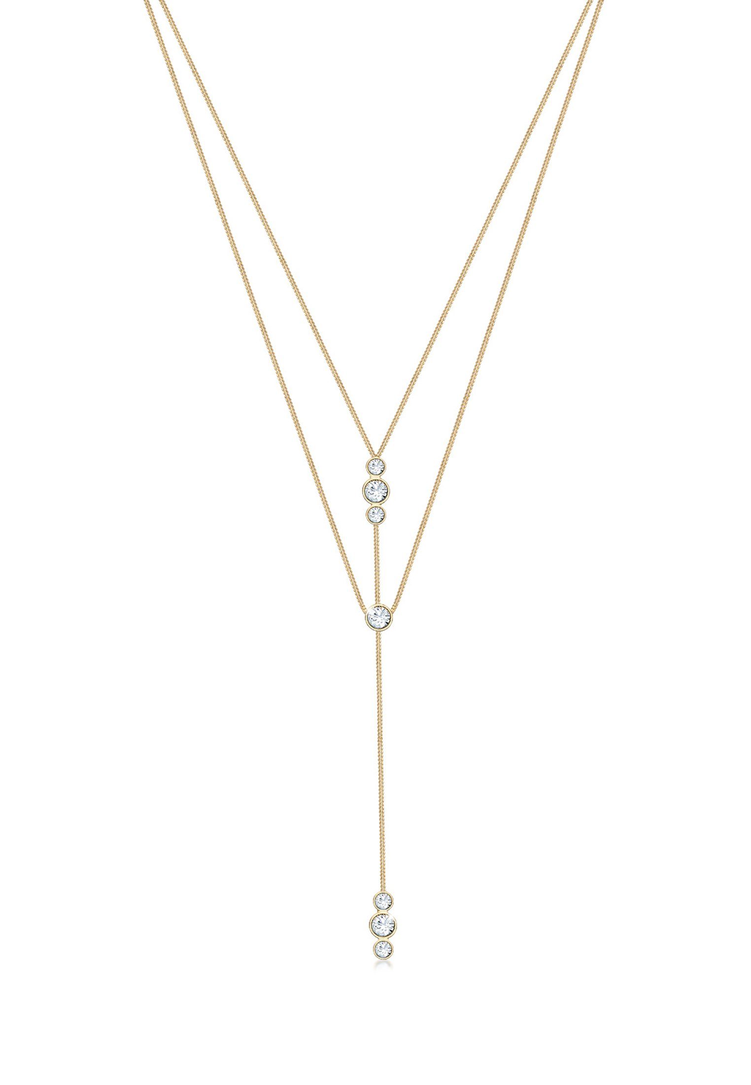 Elli Gliederkette Y-Kette Layer und Kristalle günstig online kaufen