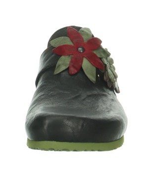 Schuhe Clogs Think  CAPRA RUSTICO Clog mit Blüten geschmückt