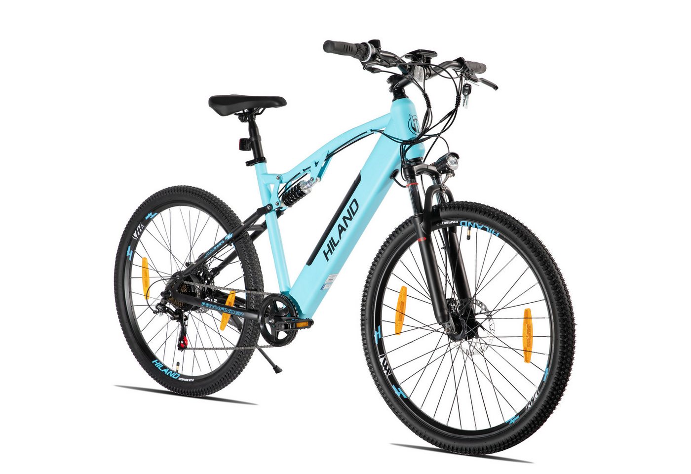 HILAND E-Bike HILAND Vollfederung Mountain E-Bike 27,5 Zoll 350W Pedelec