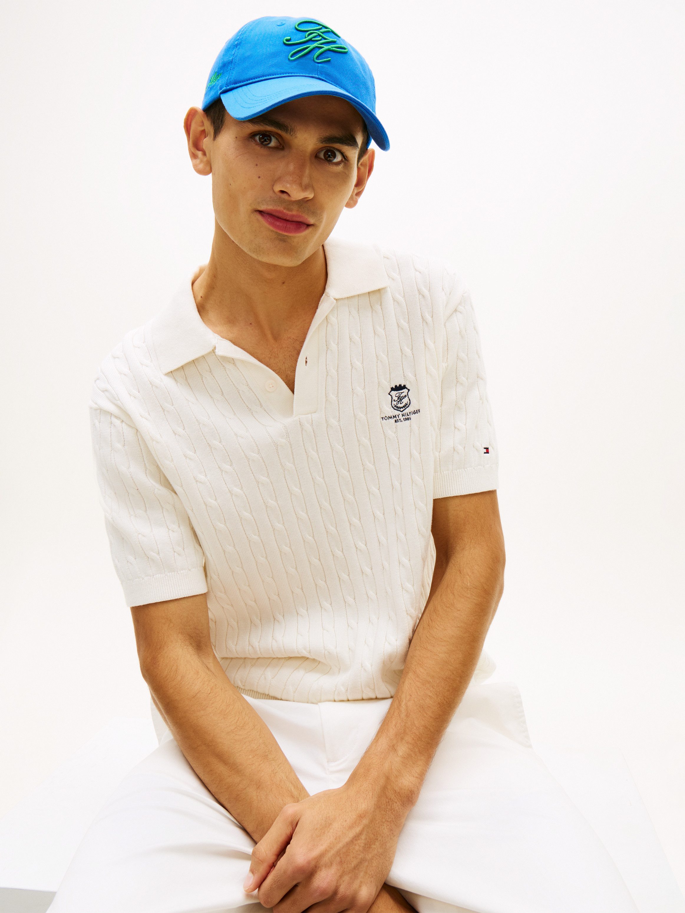 Tommy Hilfiger Baseball Cap TH SCRIPT SOFT 6 PANEL mit Logo-Stickerei, Umfang 58 cm