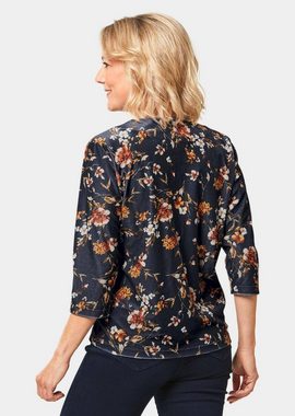 GOLDNER Print-Shirt Pannesamt-Druckshirt