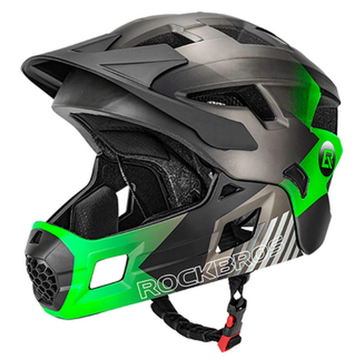 ROCKBROS Fahrradhelm Rockbros 10110061004 Kinderfahrradhelm mit Visier