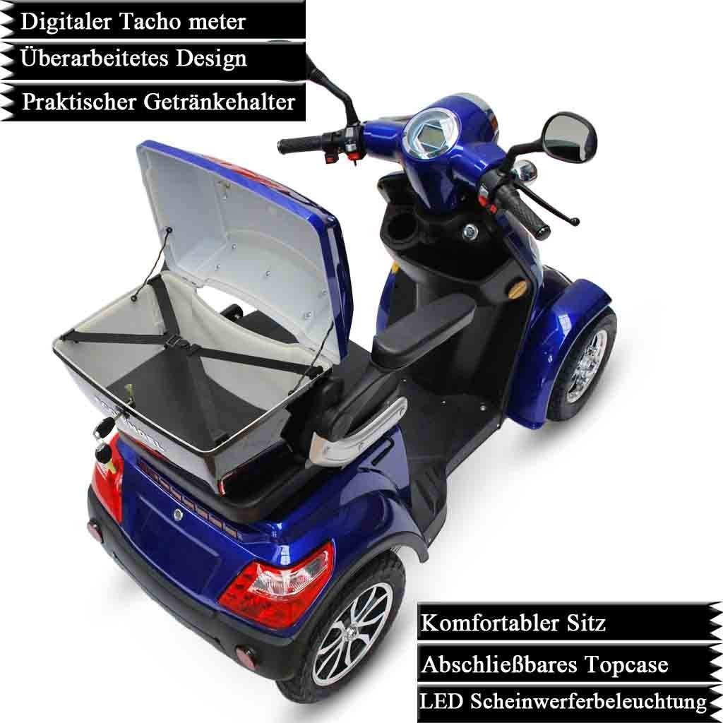 ECO ENGEL Elektromobil ECO ENGEL 510 Rot, Seniorenmobil 25 km/h 20 Ah Li-Io Akku 1000 W, 1000,00 W, 25,00 km/h