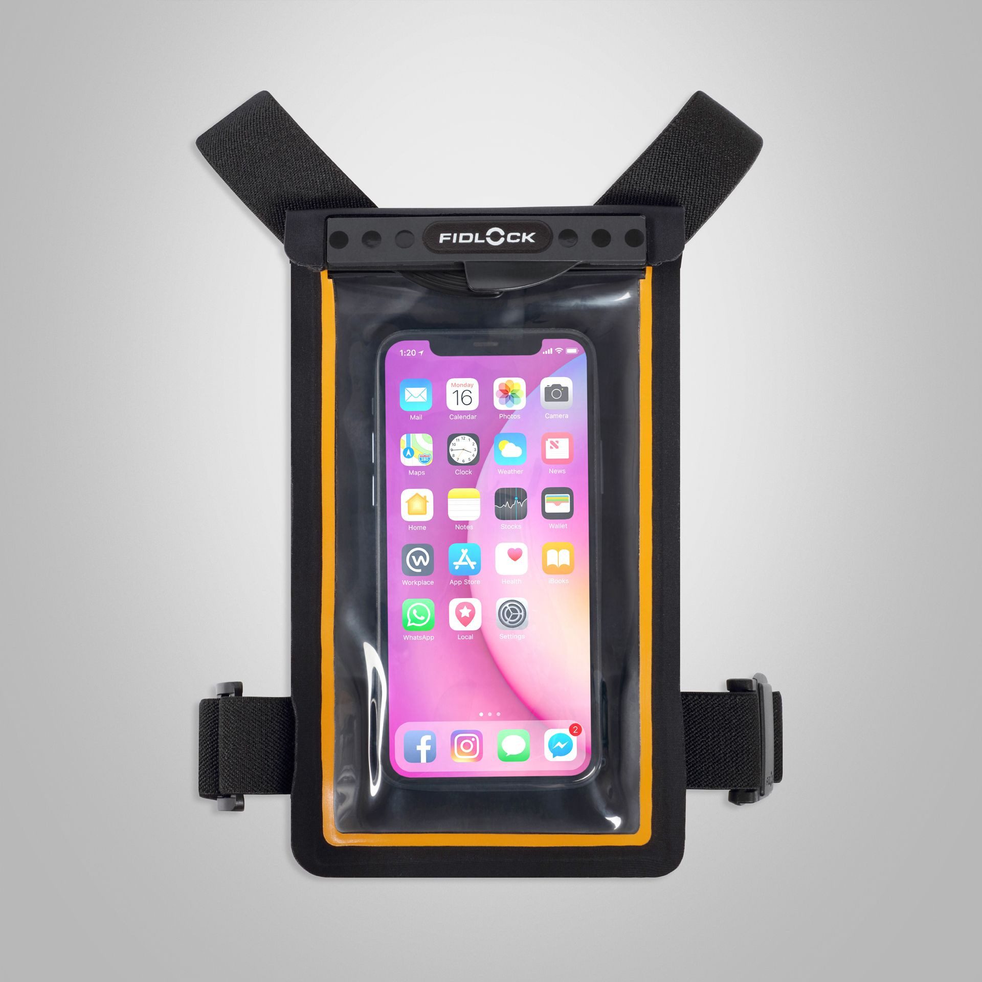 Fidlock Smartphone-Hülle Fidlock Schutzhülle 'Dry Bag Brustband'