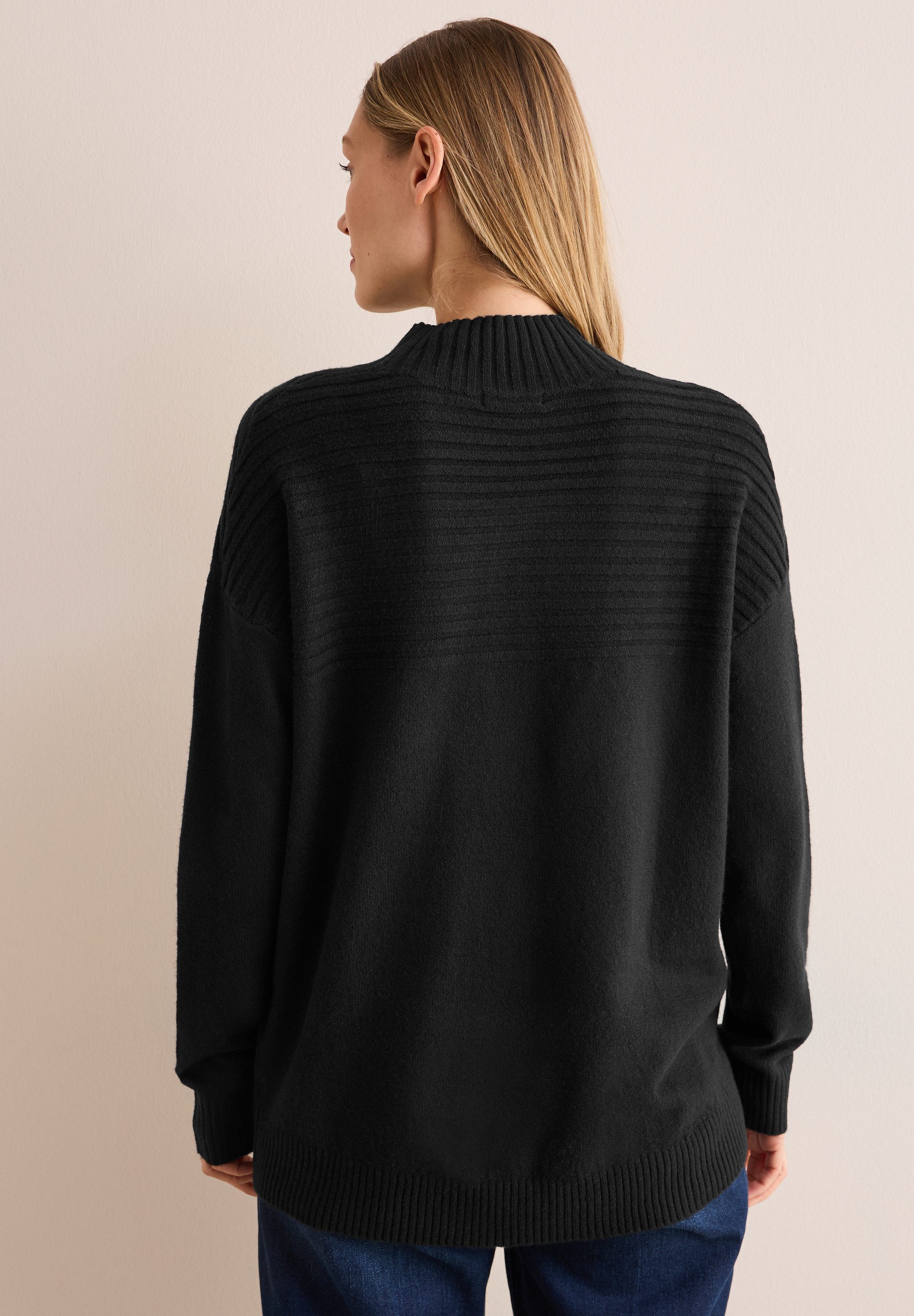 CECIL Stehkragenpullover mit Elasthan-Anteil günstig online kaufen