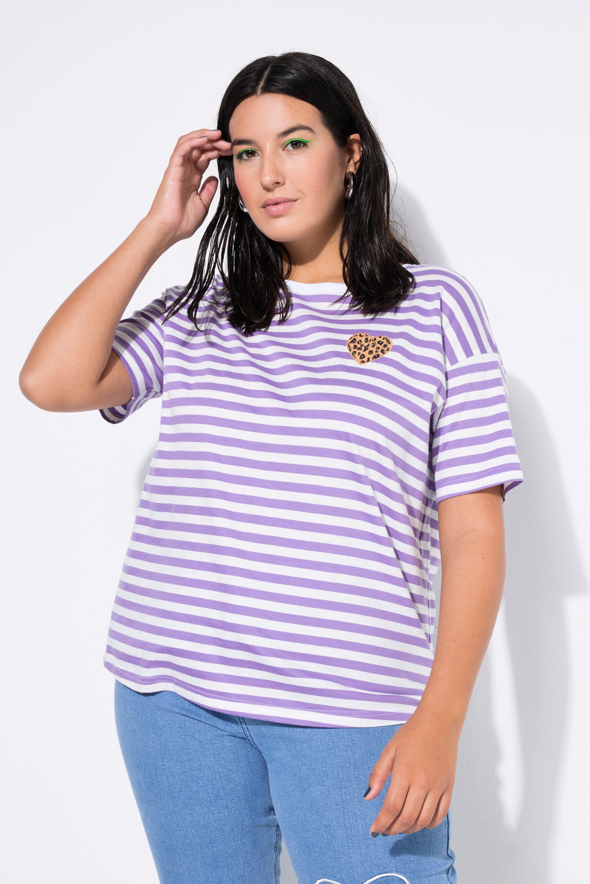 Studio Untold T-Shirt T-Shirt Ringeljersey Heart Halbarm günstig online kaufen