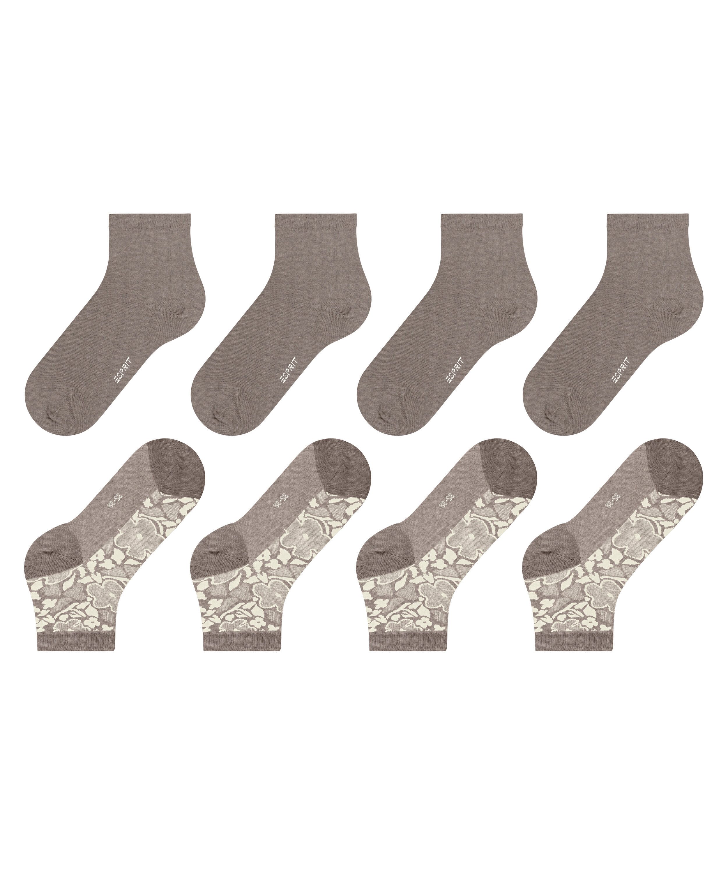 Esprit Kurzsocken Geranium Flower 4-Pack Kurzsocken (4-Paar)