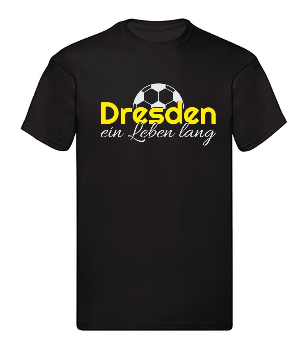 G-graphics T-Shirt Dresden ein Leben lang (1-tlg) Herren T-Shirt mit einem Motiv