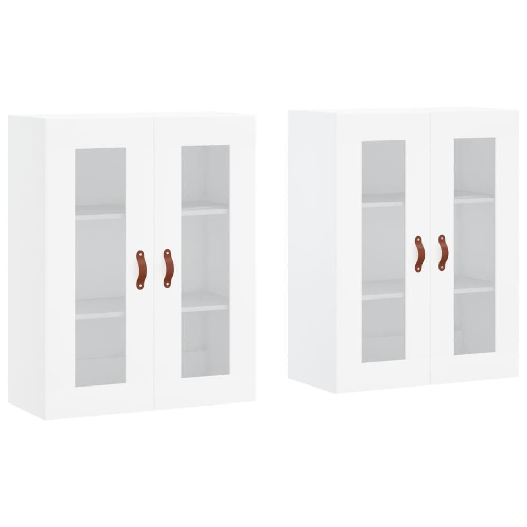 vidaXL Sideboard Wandschränke 2 Stk. Weiß günstig online kaufen