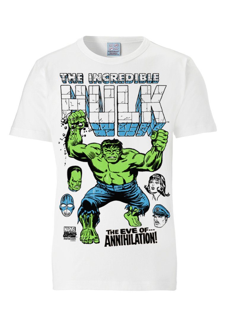 T-Shirt coolem Marvel mit LOGOSHIRT Hulk Frontprint -