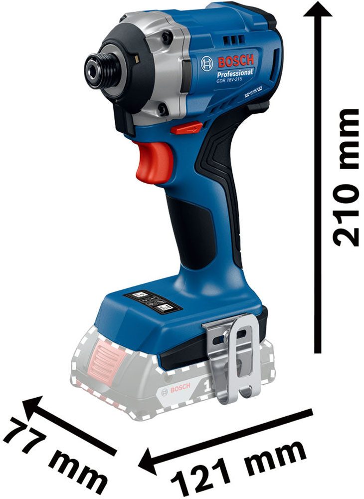 Bosch Professional Akku-Drehschlagschrauber »GDR 18V-215«, in L-BOXX 136, ohne Akku, ohne Ladegerät – Bild 5 von 5