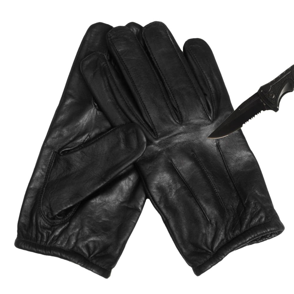Wasserabweisend Handschuhe Schnittschutz Security Mil-Tec Kevlar Lederhandschuhe