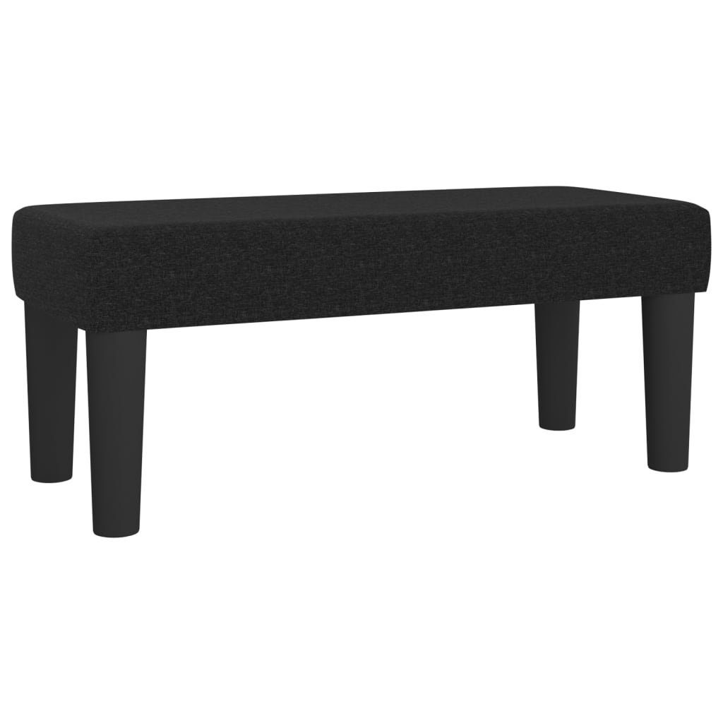 vidaXL Sitzbank 70 x 30 x 30 cm Sitzbank Schwarz 70x30x30 cm Stoff