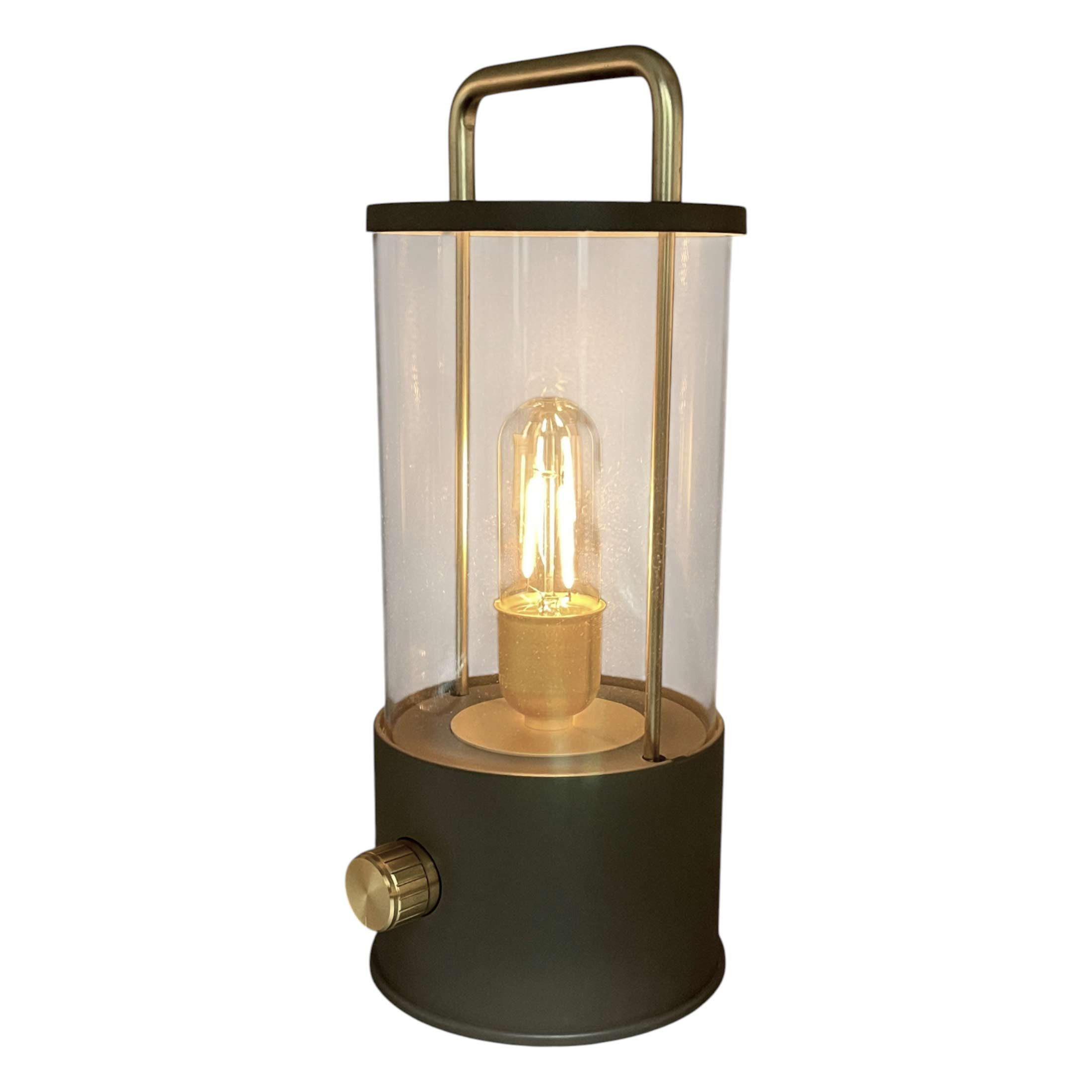Coen Bakker Deco BV LED Außen-Tischleuchte Portable Light, Dimmfunktion, LED, warmweiß, retro Design schwarz usb dimmbar 11x26cm