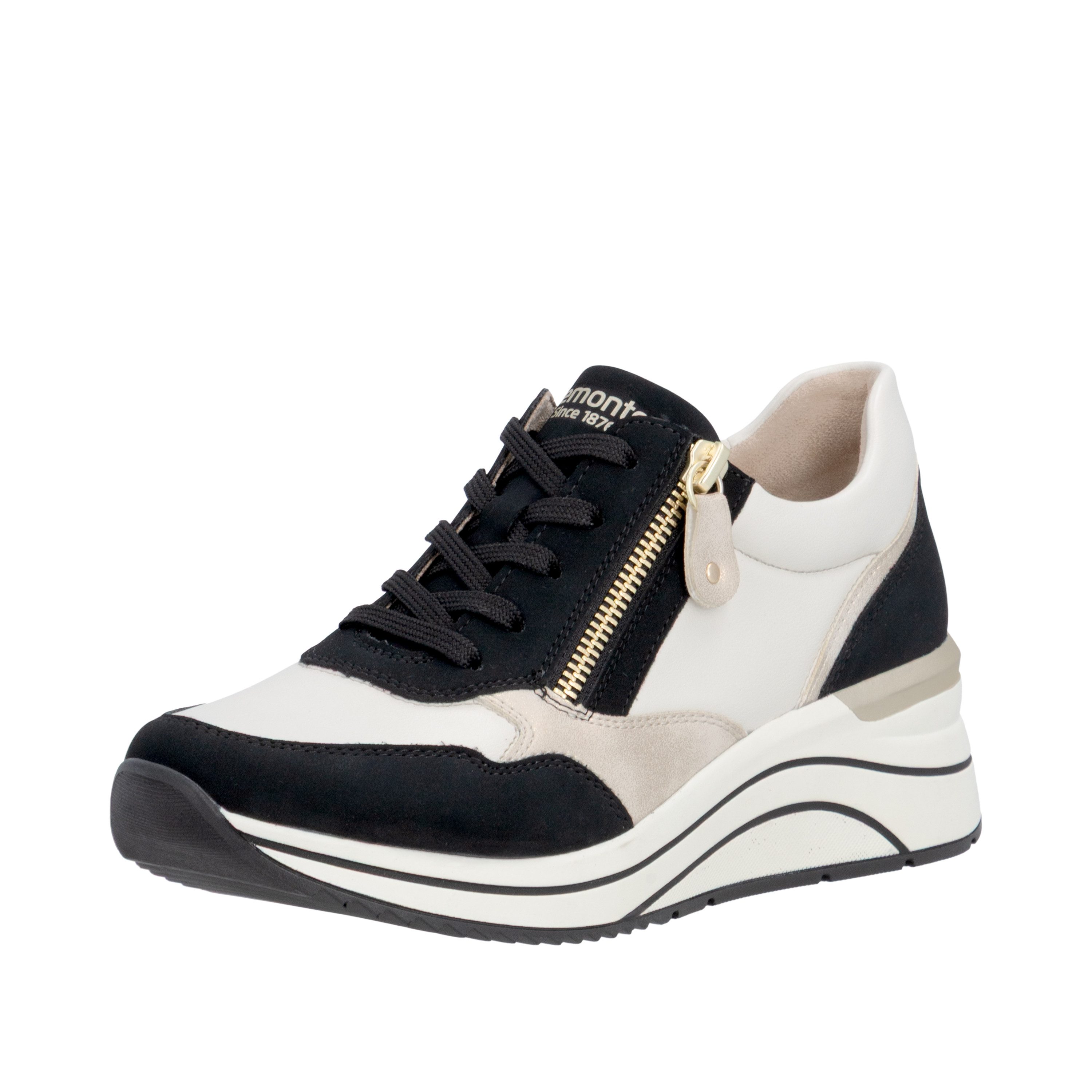 Remonte Keilsneaker, Freizeitschuh, Halbschuh, Schnürschuh, vegane Verarbeitung