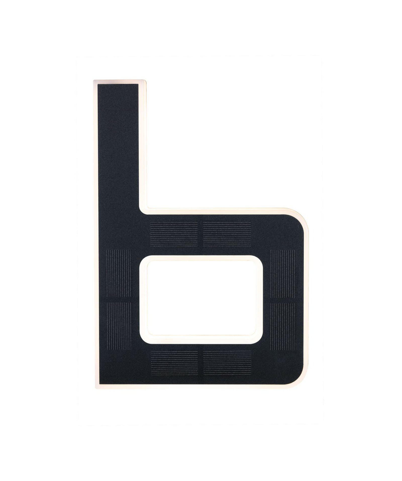 Paulmann LED Außen-Wandleuchte Solar Hausnummer, LED fest integriert, Warmweiß, LED-Modul, Hausnummern, Buchstaben wählbar, Akku wechselbar