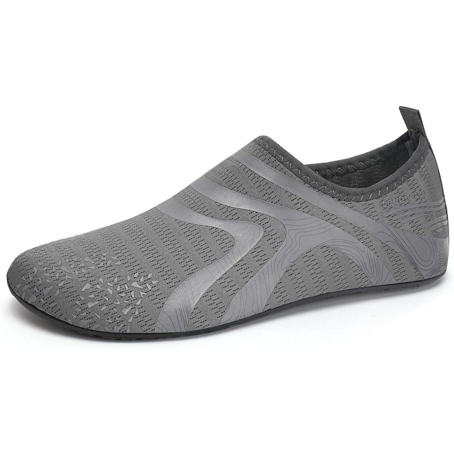 LuxusKollektion Badeschuhe Strandschuhe Damen Herren Barfuß Socken 44 45 EU 342grau Wasserschuh