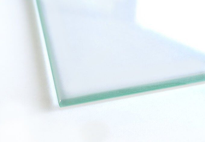 Glas, Wall-Art tlg) (1 Spritzschutz Weiß, Küchenwand Herd-Abdeckplatte