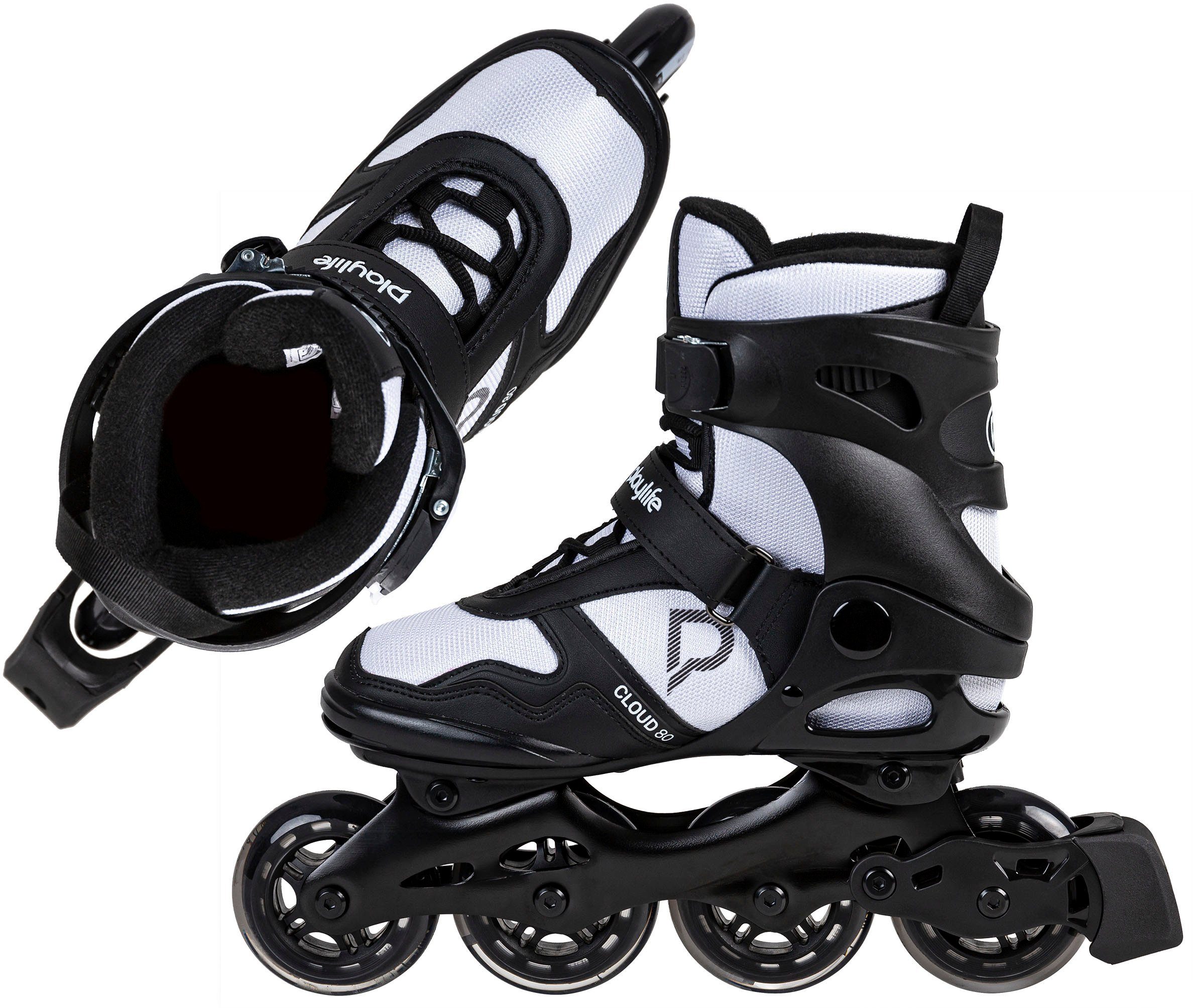Playlife Inlineskates Cloud Black/White 84
